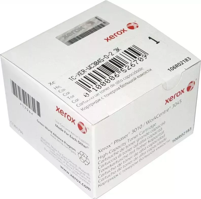 Картридж XEROX Расходный материал для печати 106R02183 черный ()