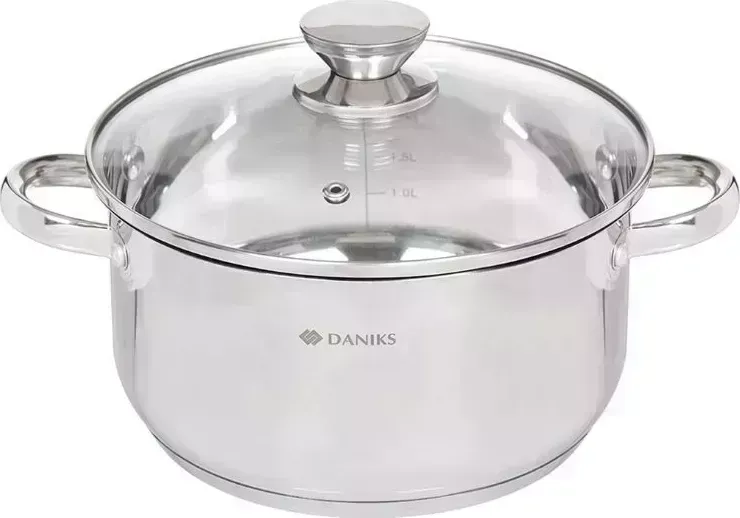 Кастрюля  Daniks QS-S-24 5,4л