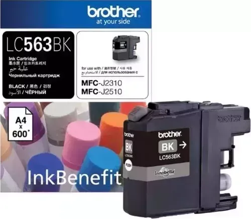Расходный материал для печати BROTHER LC563BK черный