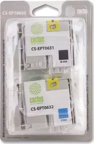 Расходный материал для печати CACTUS CS-EPT0635 черный/голубой/пурпурный/желтый