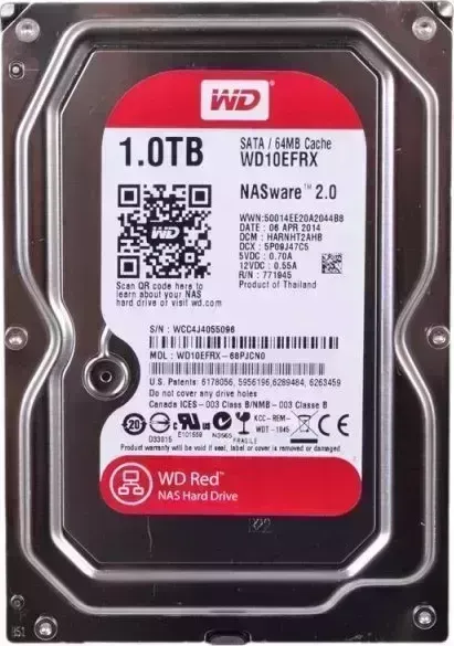 Жесткий диск  Western Digital Red 1TB/3,5/SATA-III (WD10EFRX)