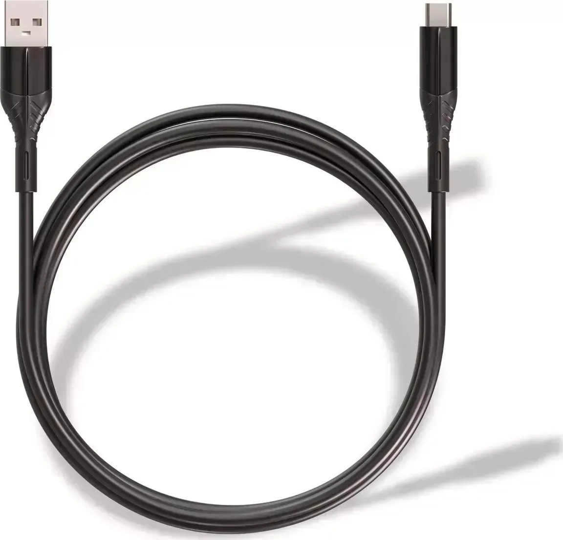 Кабель  WIIIX CB-421-TC(1.0)-B черный (00-00003779)