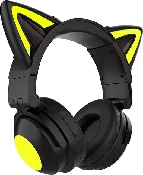 Наушники QUMO Party Cat mini черный/желтый (34915)