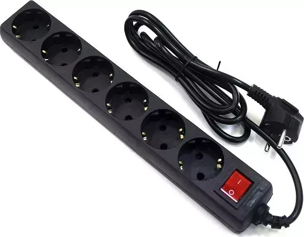 Сетевой фильтр 5bites SP6B-250 (6 розеток, 5м) черный