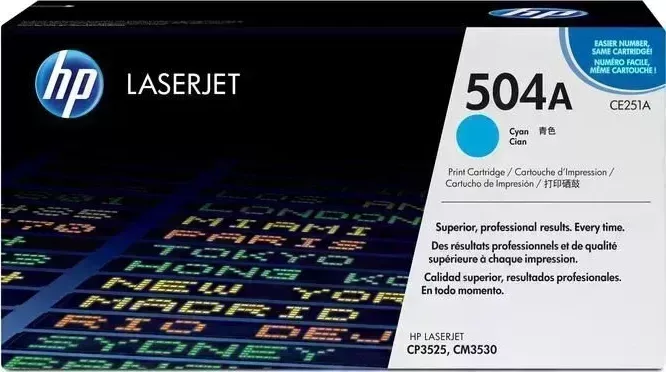 Расходный материал для печати HP CE251A (504A) голубой