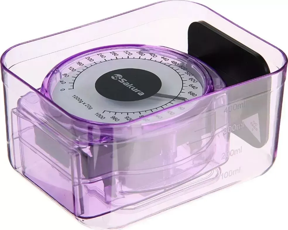 Весы кухонные SAKURA SA-6018P фиолетовый