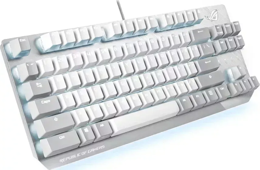 Клавиатура ASUS ROG Strix Scope NX TKL ML белая (90MP02B6-BKRA00)