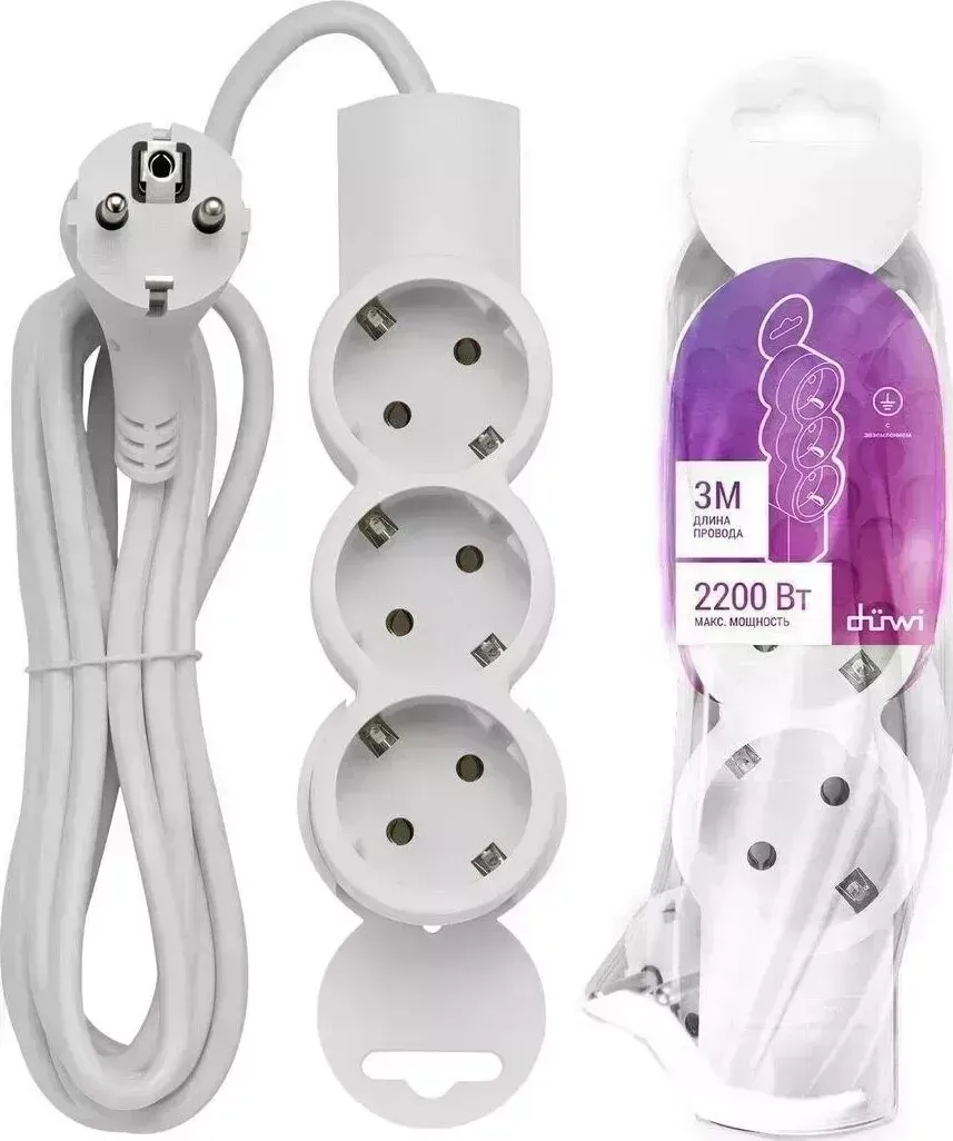 Удлинитель  DUWI 32005 2 (3гн.3м)