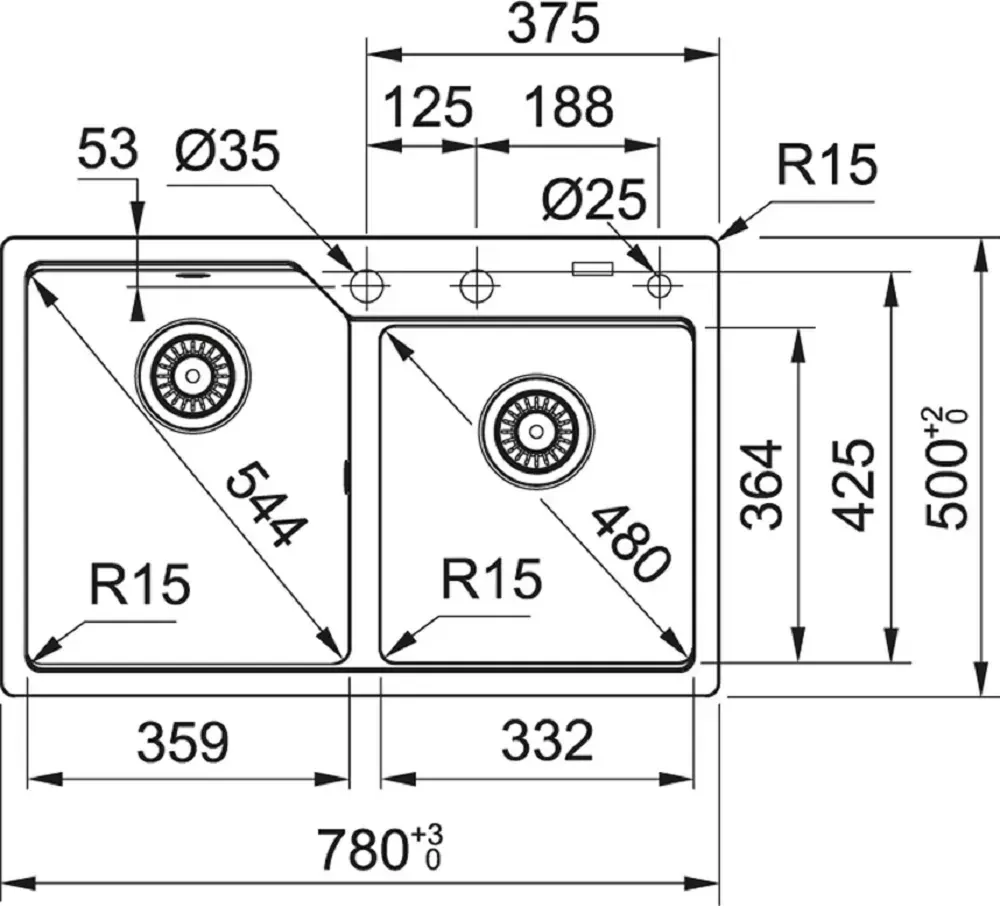 Мойка кухонная Franke UBG 620-78 оникс (114.0612.402)