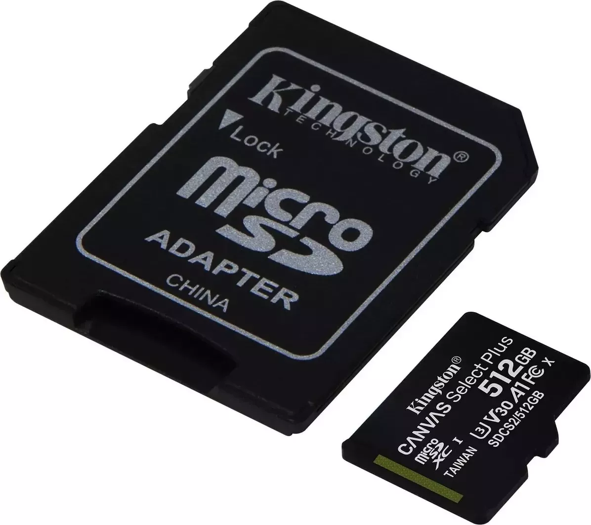 Фото №1 Карта памяти KINGSTON Canvas Select Plus microSDXC 512Gb SDCS2/512GB + adapter