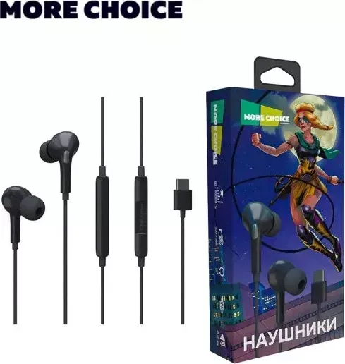 Наушники  More choice G31Sa Black