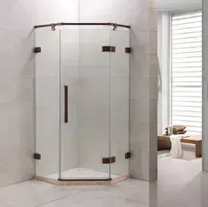 Душевой уголок GROSSMAN 90x90x200 (ST-90RGD) профиль розовое золото