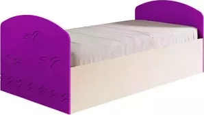 Кровать детская Миф Юниор-2 фиолетовый глянец.