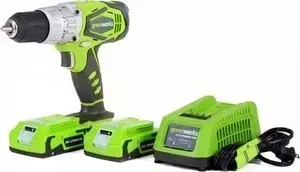 Дрель ударная GreenWorks G24CDK2 (3801107UC)