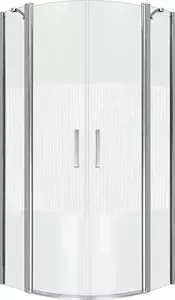 Душевой уголок Good Door Pandora R-80 с поддоном, профиль хром, стекло прозрачное с рисунком (ПД00050, ЛП00012)