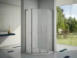 Душевой уголок Good Door Pandora 100-C-CH профиль хром, стекло прозрачное (ПД00036)