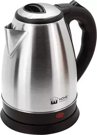 Чайник электрический HOME ELEMENT HE-KT170 черный/сталь