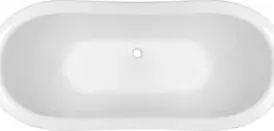 Ванна из литого мрамора Эстет Бостон 180x74 см, овальная на подиуме (ФР-00001046)