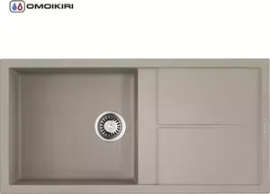 Мойка кухонная OMOIKIRI Sumi 100-SA, 1000*500 Бежевый (4993656)