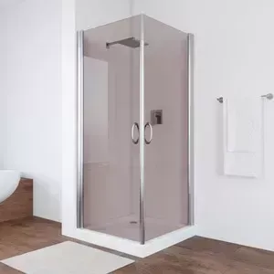 Душевой уголок Vegas Glass EA 80*90 08 05 профиль глянцевый хром стекло бронза