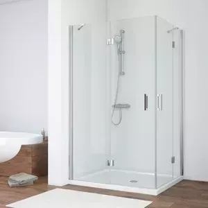Душевой уголок Vegas Glass AFA-F 110*90 08 10 L левый, профиль глянцевый хром, стекло сатин