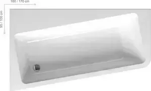 Акриловая ванна RAVAK 10 170х100 L левая белая (C811000000)
