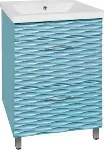 Тумба под раковину Style line Ассоль 60 с доводчиками, 2 ящ., Сомо 60 (2000949080536)