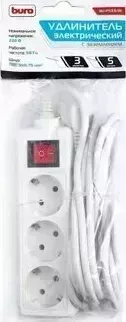 Удлинитель BURO BU-PS3.5/W 5м белый