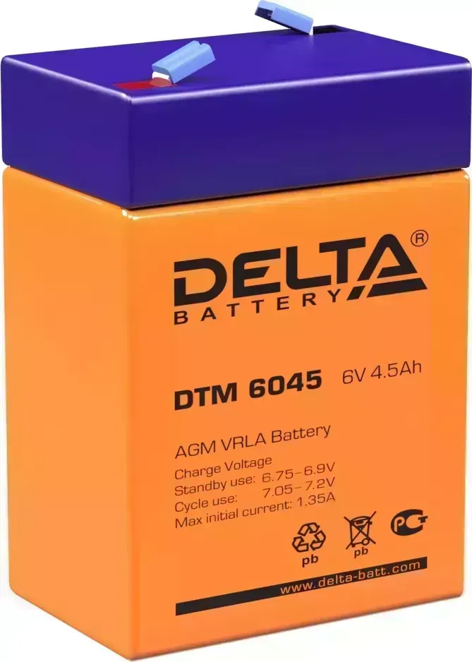 ИБП DELTA Батарея для DTM 6045 (6В 4.5Ач)