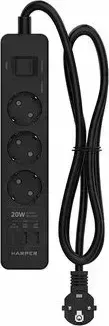 Сетевой фильтр HARPER UCH-350 Black