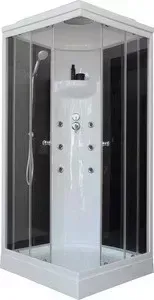 Душевая кабина Royal Bath 90х90х217 стекло черное/прозрачное (RB90HP3-BT)