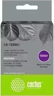 Картридж CACTUS Расходный материал для печати CS-TZE621 черный ()