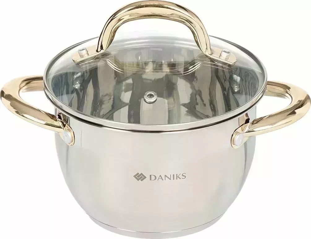 Кастрюля  Daniks Мадрид Gold SD-318G