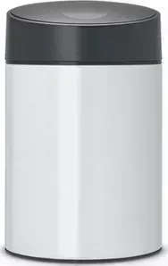 Ведро Brabantia для мусора с крышкой 5 л Slide Bin (483165) белый