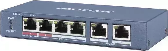 Коммутатор Hikvision DS-3E0106P-E/M