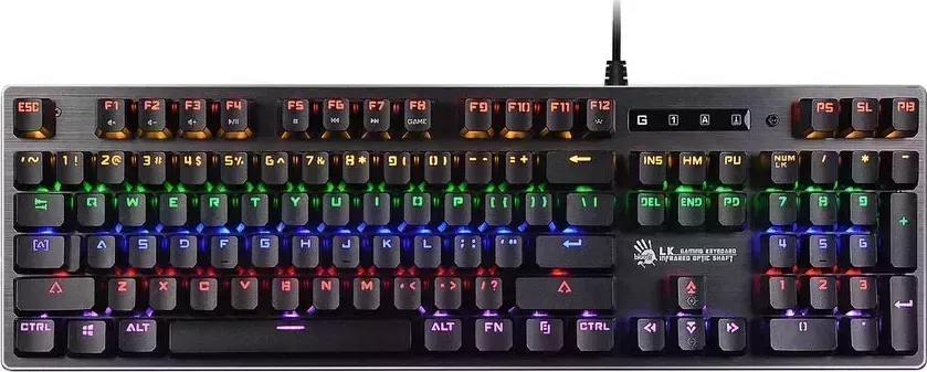 Клавиатура A4TECH Bloody B760 Neon серый (orange switch)
