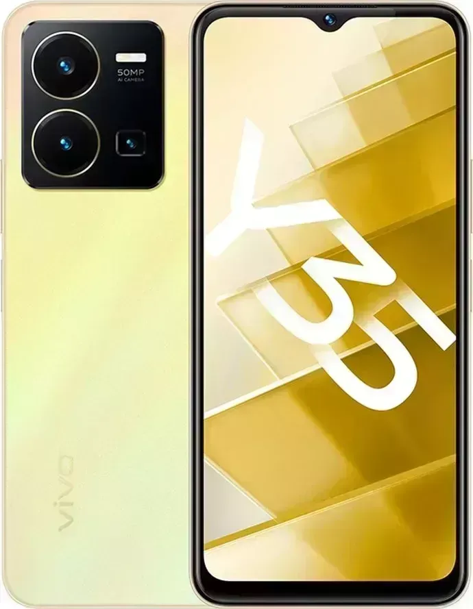 Телефон Vivo Y35 4/128Gb золотой рассвет