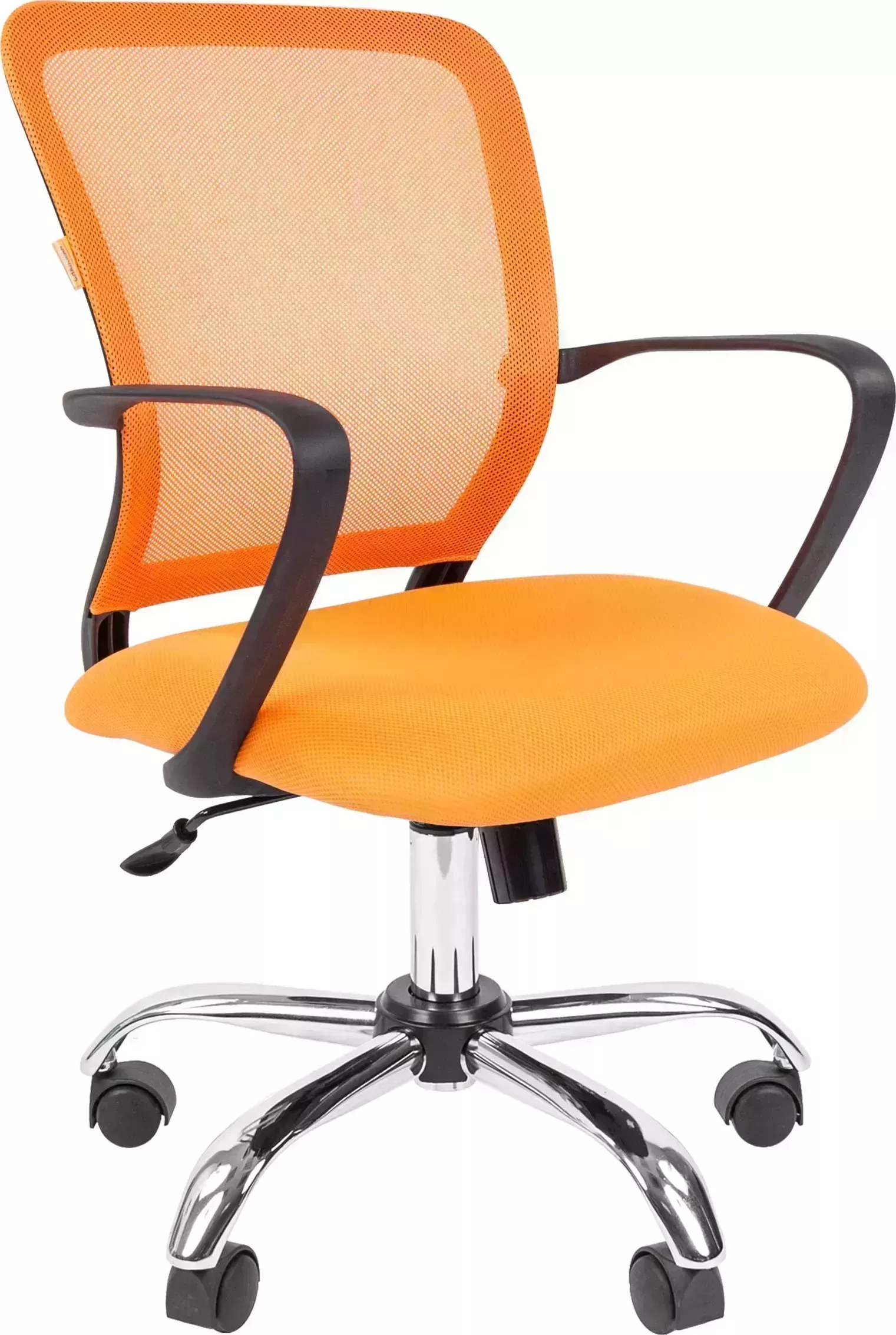 Кресло офисное CHAIRMAN 698 TW-66 оранжевый хром new