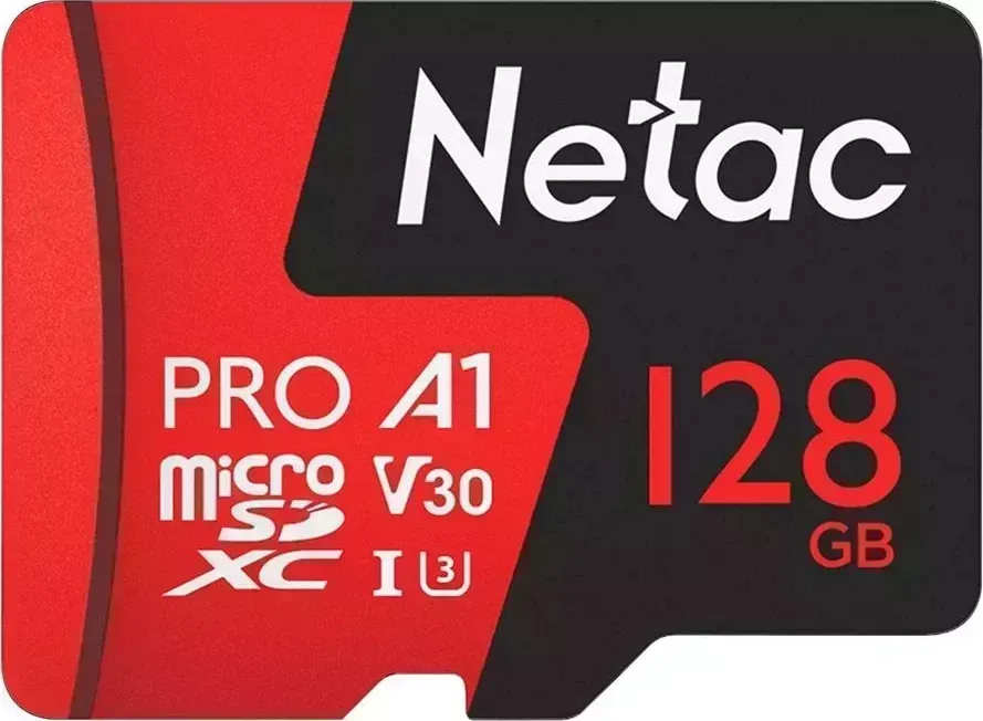 Карта памяти NETAC Extreme Pro P500 microSDXC 128Gb Class10 (NT02P500PRO-128G-R) + adapter