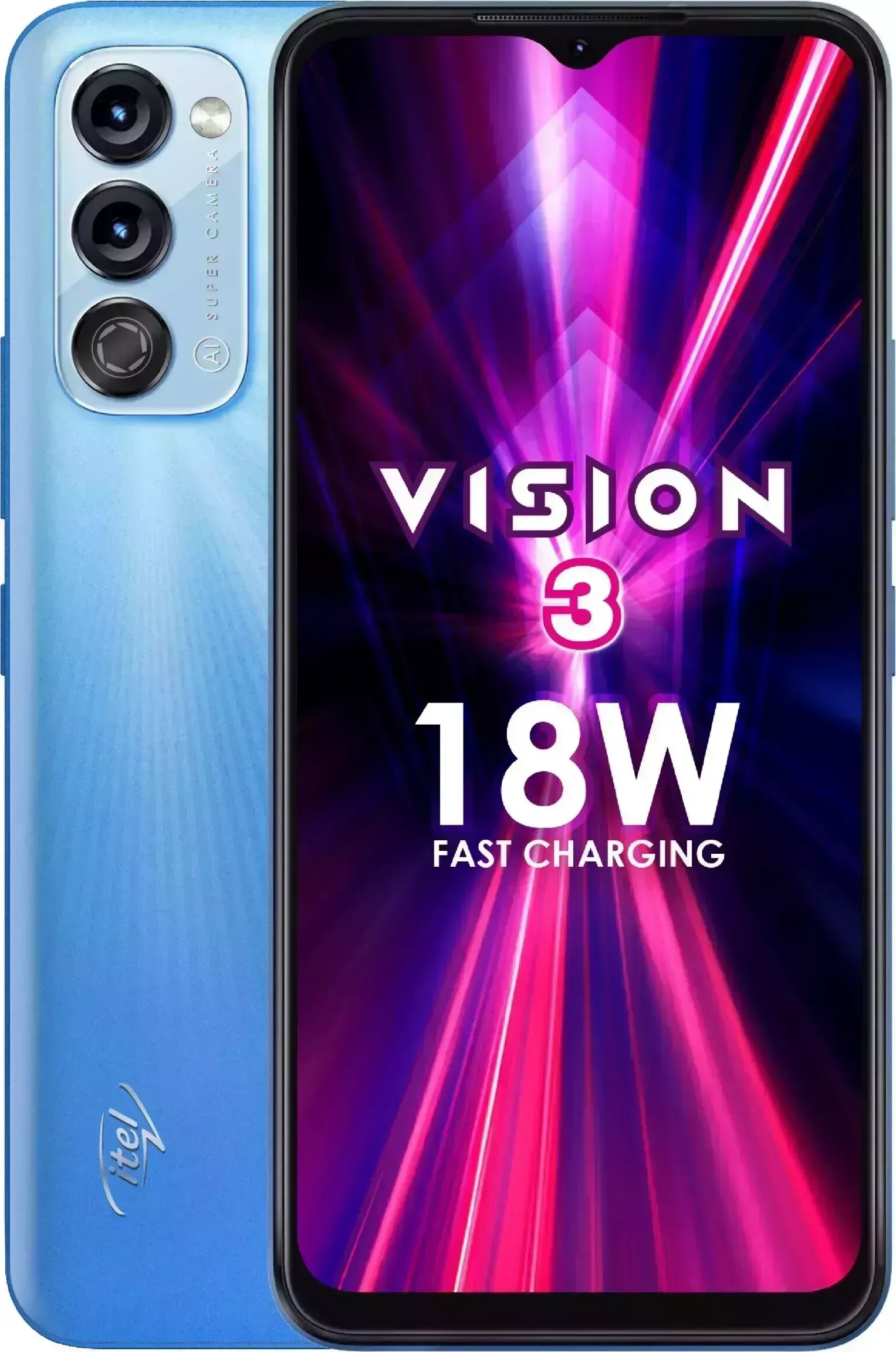 Телефон VISION Смартфон Itel 3 3/64Gb голубой