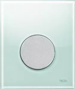 Панель смыва TECE для писсуара loop Urinal (9242652) стекло зеленое, клавиша хром матовый