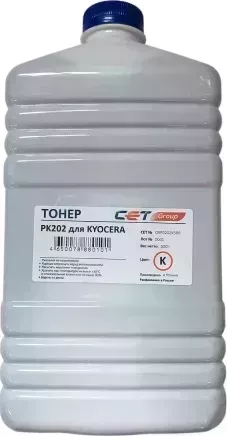 Расходный материал для печати Cet PK202 OSP0202K-500 черный 500гр (Тонер)