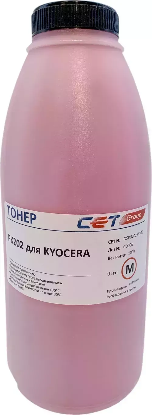 Расходный материал для печати Cet PK202 OSP0202M-100 пурпурный 100гр (Тонер)