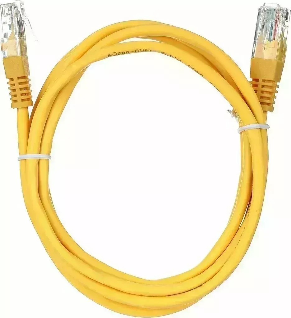 Кабель Aopen PATCH CAT5E UTP 1.5M (ANP511 1.5M Y)