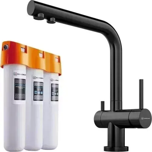 Смеситель для кухни OMOIKIRI Nagano-GM + Pure drop Lite (Комплект)