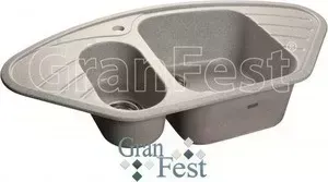 Мойка кухонная GranFest гранит угловая 960x510 (Gf-C960E серая)