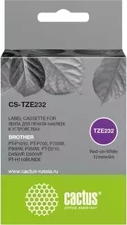 Картридж CACTUS Расходный материал для печати CS-TZE232 черный ( )