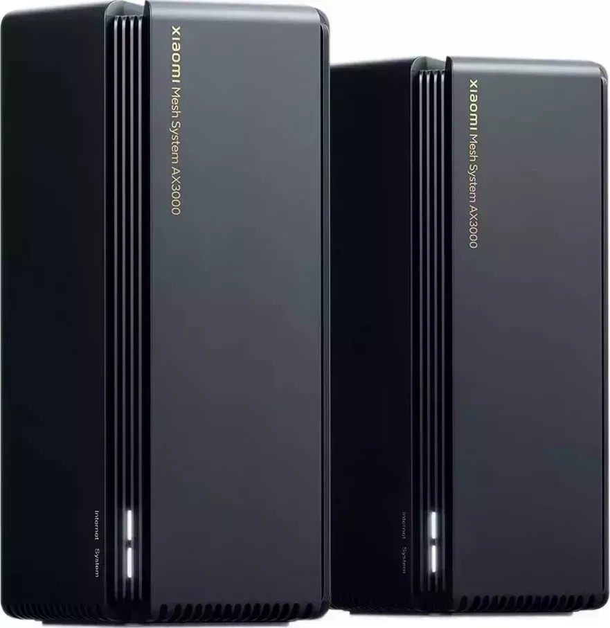 Маршрутизатор XIAOMI Роутер Mi Mesh System AX3000 (2-pack) черный (dvb4287gl)