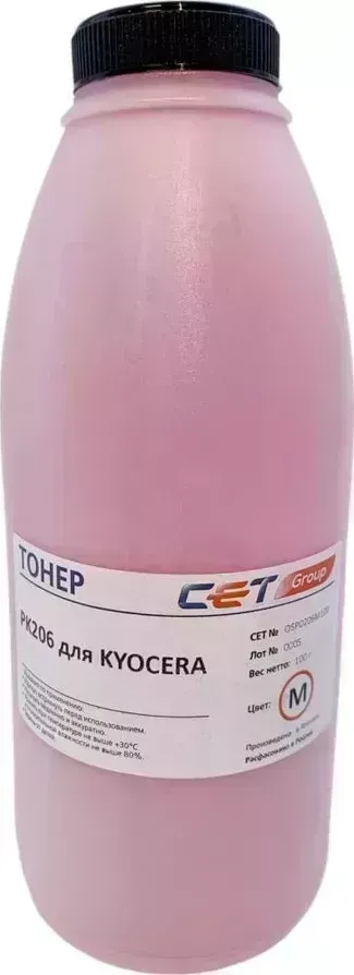 Расходный материал для печати Cet PK206 OSP0206M-100 пурпурный 100гр (Тонер)