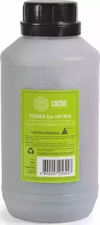 Тонер CACTUS Расходный материал для печати CS-THP4-120 черный 120гр. ( )